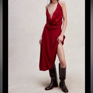 Nicholas K x Free People Juno Dress in Crimson